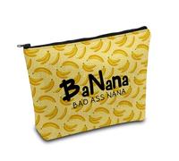 KUIYAI Banana Bad Ass Nana Zipper Pouch, Badass Grandma Ever, Nana Gift, Mother's Day for Grandmother (Badass nanaUK)