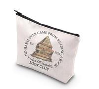 KUIYAI Book Club Gift Bookish Reading Merchandise Makeup Zipper Pouch Bag for Fans (no harm Ever)