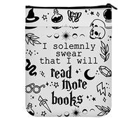 KUIYAI Book Inspired Gift I Solemnly That I Will Read More Books Book Sleeve for Book Lover Wizard Academia Gift (Read More bookUK)