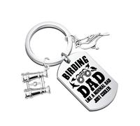 KUIYAI Briding Keychain for Men, Bird Watching Merch, Father's Day Gift for Dad, Gifts for Birding Dad UK