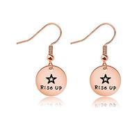 KUIYAI Broadway Musical Inspired Gift Inspirational Gift Rise Up Earring Theater Jewelry Gift for Her (rise up earring RG)