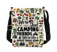 KUIYAI Camping Gift, Camping Crossbody Bag, We're More Than Just Camping Friends We're Like a Really Small Gang (camping friendUK)