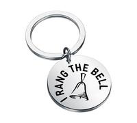 KUIYAI Cancer Fighter Keychain I Rang The Bell Merch Cancer Survivor Gift Stay Strong Gift(I rang bell)