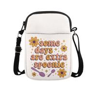 KUIYAI Chronic Illness Support Gift, Spoon Theory Gift for Flare Day, Some Days Are Extra Spoonie Crossbody Bag(extraSpoonieUK)