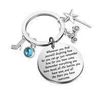 KUIYAI Cinderella Merchandise Inspired Keychain European Fairy Tale Gift Movie Lover Gift Fairy Princess Gift (whenevercinderella)