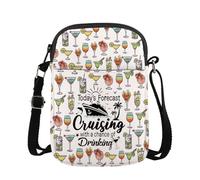 KUIYAI Cruising Crossbody Bag, Cruising Gift, Friend Cruise Gift, Today’s Forecast Cruising With A Chance Of Drinking (forecast cruisingCBUK)