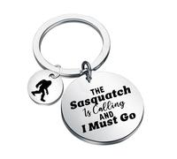 KUIYAI Cryptozoology Gift, Wild Life Keychain, Nature Lover Present, Humor Adventure Gift(sasquatchcallingUK)