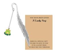 KUIYAI Cute Luck Frog Gift Lucky Frog Bookmark for Reader Book Lover Reading Accessories Reading Gift (Lucky Frog bmUK)