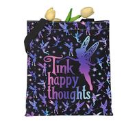 KUIYAI Cutie Fairy Tote Bag for Girls Women, Fairy Tale Gift, Cartoon Fairies Gift, Shoulder Bag for Shopping Travel