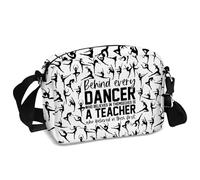 KUIYAI Dance Teacher Gift, Dancing Crossbody Bag for Dancer, Dance Teacher Appreciation Gift, End of Year Present(believe dancerUK)