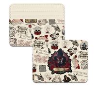 KUIYAI Dark Romance Book Card Holder Spicy Book Reading Gift Rose Skeleton Smut Reader Card Wallet (littleMouseWallet)