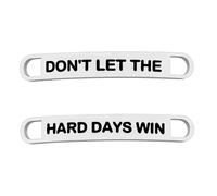 KUIYAI Don't Let The Hard Days Win Shoelace Tags, ACOTAR Gift, Bibliophile Bookworm Book Lover Gift Librarian Shoe Tags (hard day win tag)