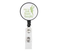 KUIYAI Fairy Pixie Badge Reel Family Vacation Gift Magical Princess Merch Fairy Movie Gift(tinkhappyBadge)