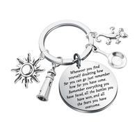 KUIYAI Fairy Tale Inspired Keychain Movie Lover Gift Cartoon Lover Gift Fairy Princess Gift (whenevertangle)