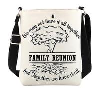 KUIYAI Family Reunion Crossbody Bag Family Reunion Quotes Messenger Bag For Family Appreciation(familyReunion)