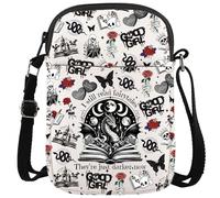 KUIYAI Funny Booked Messenger Bag Book lover Gift Reading Gift Booktrovert Zipper Crossbody Bag(still readFairytale)