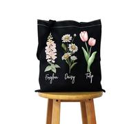 KUIYAI Funny Political Gift Liberal Tote Bag Anti Democrat Shopping Bag Gift For Democrat(daisyTulip)