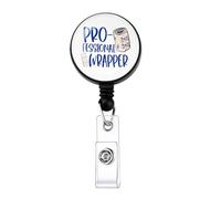KUIYAI Funny RN Badge Reel, Professional Wrapper, Wound Care Nurse Gift, Nurse ID Holder, Nuring Gift, Medical Humor (wrapperUK)