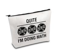 KUIYAI Funny Weightlifting Gift Quiet I'm Doing Math Zipper Pouch, Gym Gift, Trainer Lifting Gift, Workout Gift, Fitness Gift (Doing mathUK)