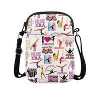 KUIYAI Gymnastic Crossbody Bag, Gymnast Gift, In My Gymnastics Era, Gymnastic Coach Gift, Gymnastics Team Gift (gymnastic eraCBuk)