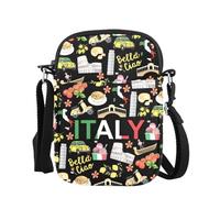 KUIYAI Italy Crossbody Bag for Travel Shopping, Italia Gift, Italy Travel Gift, Italian Shoulder Bag, Italian Gifts(italyCBUK)
