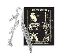 KUIYAI Katterdam Crow Club Bookmark for Book Lovers, No Mourners No Funerals, Bookish Merchandise, Reading Accessory (Crow clubUK)
