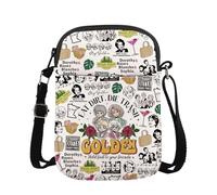 KUIYAI MAOFAED Funny Friendship Crossbody Bag, Best Friend Gift, BFF Gift, Eat Dirt Die Trash Retro Vintage 80s Movie Bag(eat dirtUK)