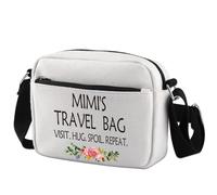 KUIYAI Mimi Gift Mimi Merchandise Mother’s Day Gift Grandma Birthday Gift Grandma Zipper Canvas Crossbody Bag (mimi travel)