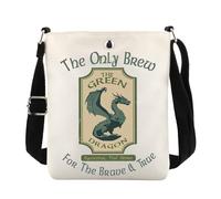 KUIYAI Movie Inspired Gift, Fantasy Dragon Crossbody Bag, The Only Brew For The Brave & True, Dragon Lover Gift (brave trueUK)