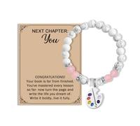 KUIYAI Painting Palette Charm Healing Beaded Bracelet for Artist, Art Student Graduation Gift, Painter Gift, Art Major Gifts (chapterArtUK)