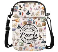 KUIYAI Paris Travel Gift Paris City Skyline Crossbody Bag,French Travel Gift, French Souvenir Gift(parisVocation)