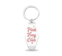 KUIYAI Pink Pony Club Motel Keychain Music LGBTQ Pride Gift