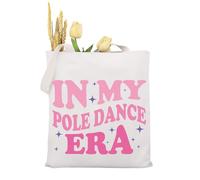 KUIYAI Pole Dance Gift In My Pole Dance Era Tote Bag Pole Dancer Gift Pole Dance Teacher Gift Dancing Gift (pole dance eraUK)