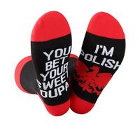 KUIYAI Polish Folk Socks Pierogies Polish gift Fest Merchandise Father's Day Gift(seetDupa)