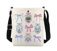 KUIYAI Princess Castle Bow Coquette Crossbody Bag, WDW Shoulder Bag, Magic Kingdom Gift, Coquette Bows Decor (castle bowUK)