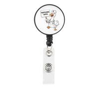 KUIYAI Professional Yapper Badge Reel Speech Therapy Gift SLP Gift for Women Language Teacher Merchandise (Professional yapper)