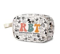 KUIYAI RBT Registered Behavior Technician Gift, Behavior Analysts Toiletry Bag for ABA BCBA, Behavior Therapist Gift(RBT clearUK)