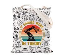 KUIYAI Robot Lovers Tote Bag Robotics Engineer Squad Gift Robotics Arm GiftRobotics Major Gift It Should Work In Theory Bag, Workintheoryts-us