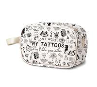KUIYAI Sarcastic Tattoos Lover Gift, Don't Worry My Tattoos Don't Like You Either Organizer Bag, Ink Lover Gift(My tattoosUK)