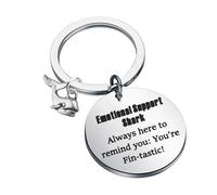 KUIYAI Shark Keychain Shark Animal Gift Marine Life Gift Sea Creature Merch Sharks Lover Merch(positiveShark)