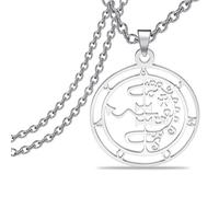 KUIYAI Sigil of Asmoday Pendant Asmodai Asmodeus Medalion Necklace Occult Jewelry (Asmoday necklace)