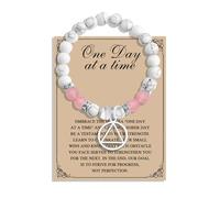 KUIYAI Sobriety Gift, AA NA Recovery Gift, AA NA Symbol Healing Beaded Bracelet, Sober Gifts, Sobriety Bracelet (perfectonAAbeadUK)