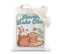 KUIYAI Sourdough Bake Shop Tote Bag Bread Baker Lover Gift Music Album Fans Handbag Showgirl Bake Club Sourdough Making Gift, Bakeclubts-us
