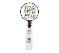 KUIYAI Ultrasound Radiologist Badge Reel Radiology Tech Week Gift Radiology Merch Ultrasound Tech Gift(Day to xray)