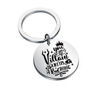 KUIYAI Villains Keychain for Halloween Party, Happy Halloween Merch, Spooky Season Gift(you say villainUK)