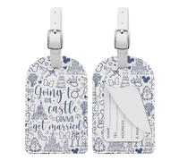 KUIYAI Wedding Welcome Luggage Tag, Going to The Castle Gonna Get Married, Wedding Party Suitcase Tag (Going to castleUK)