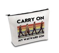 KUIYAI Winchester Brothers Gift, Sam&Dean Gift, Carry On My Wayward Son Cosmetic Bag for Fan (Wayward sonUK)