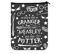 KUIYAI Wizard and Witch School Gift Book Sleeve for Book Lover Book Protector for Paperback Hardcover (Live Like potterUK)