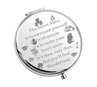 KUIYAI Wonderland Compact Mirror Wonderland Gift Cartoon Lover Gift Makeup Mirror For Friends Purse Mirror (to surround yourselfUK)