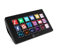 KUIYN AKP153 Studio Deck, Stream Controller, 15 Macro Keys, Trigger Actions in Apps and Software Like OBS, Twitch, YouTube, Custom Console for Live Streaming, Photo and Video Editing, PC/Mac (Black)